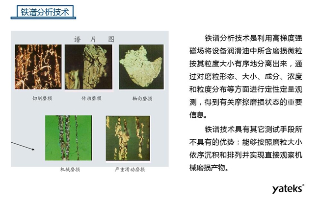 常用油液監(jiān)測技術(shù)手段-鐵譜分析技術(shù),鐵譜分析技術(shù)具有其他測試手段所不具有的優(yōu)勢