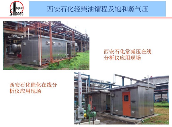 應(yīng)用案例二:西安石化常減壓在線分析儀和西安石化催化在線分析儀應(yīng)用現(xiàn)場