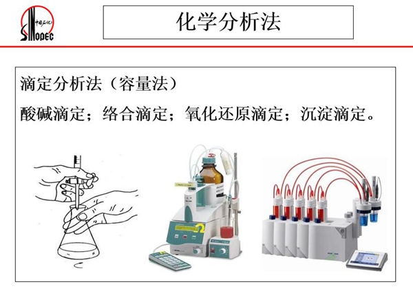 其他在線油液分析法-化學分析法,化學分析法如酸堿滴定、絡合滴定、氧化還原滴定、沉淀滴定等